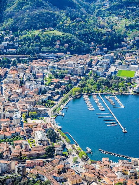 HDR Aerial view of Como