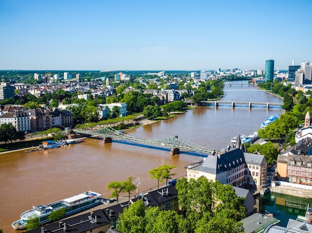 HDR Aerial view of Frankfurt