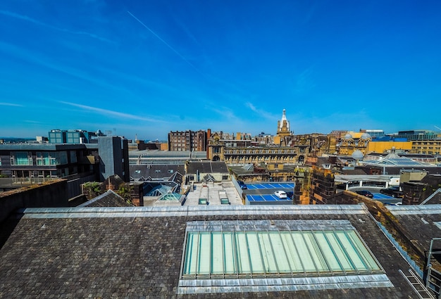 HDR Aerial view of Glasgow