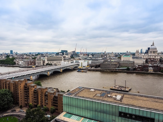 HDR Aerial view of London