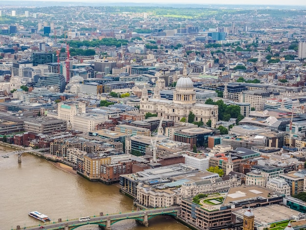 HDR Aerial view of London