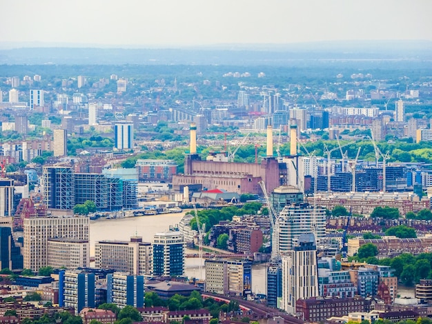 HDR Aerial view of London