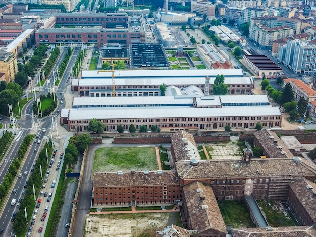 HDR Aerial view of Turin