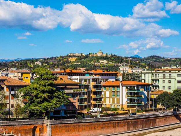 HDR Aerial view of Verona