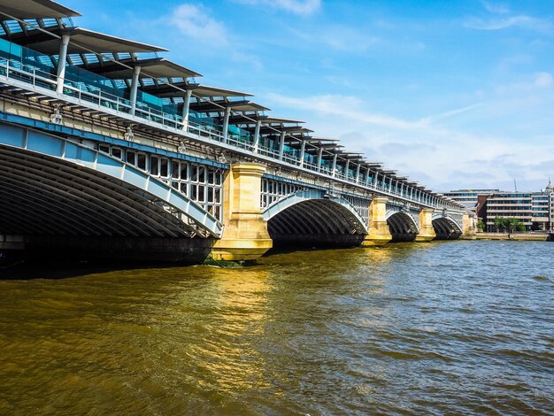 HDR Blackfriars bridge in London