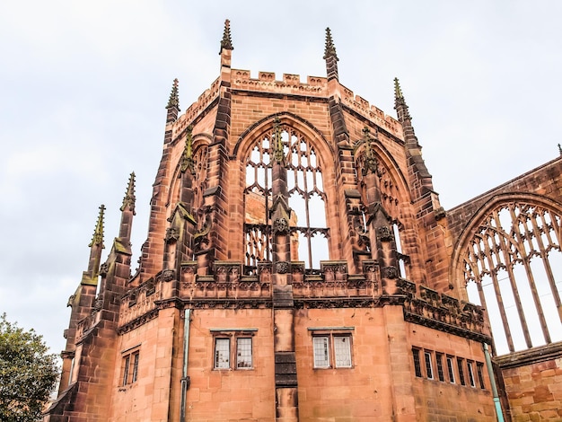 HDR Coventry Cathedral ruins