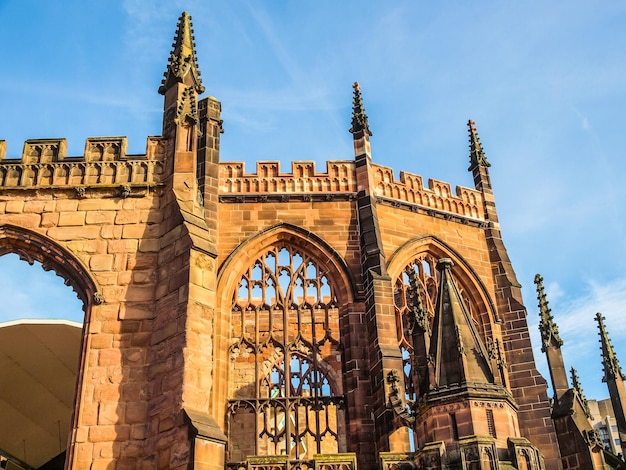 HDR Coventry Cathedral ruins