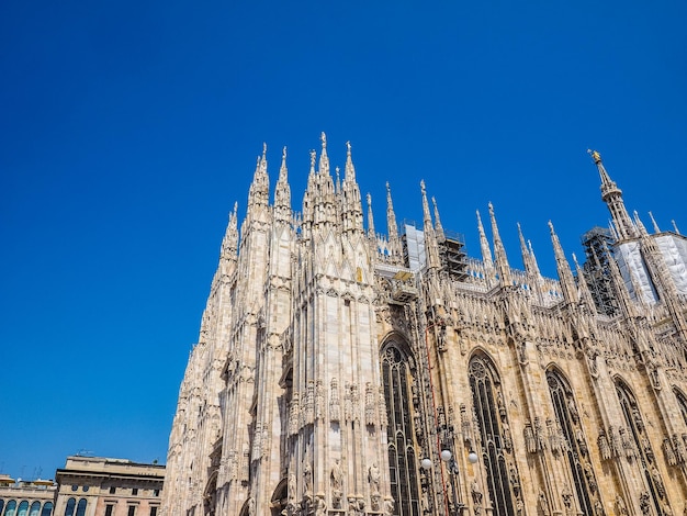 HDR Duomo betekent kathedraal in Milaan