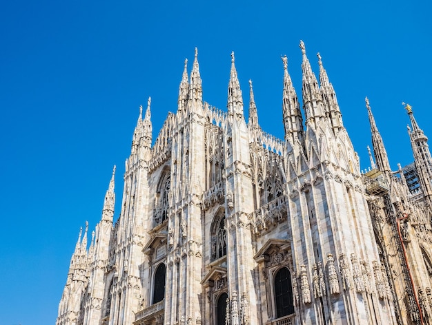 HDR Duomo betekent kathedraal in Milaan