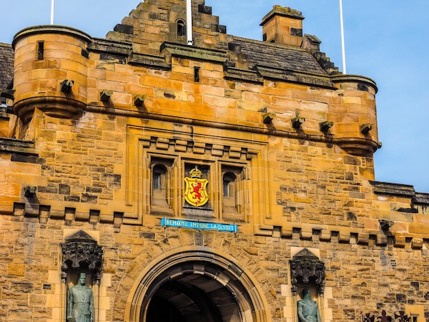 HDR Эдинбургский замок в Шотландии
