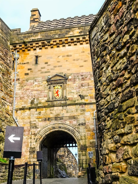 HDR Edinburgh kasteel in Schotland