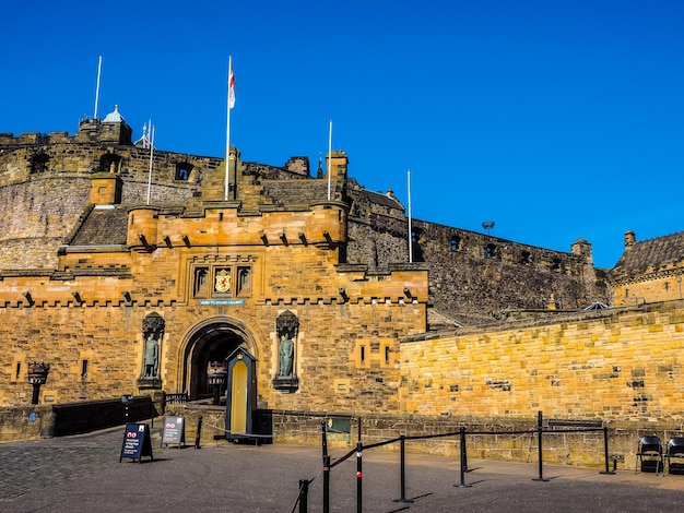 HDR Edinburgh kasteel in Schotland