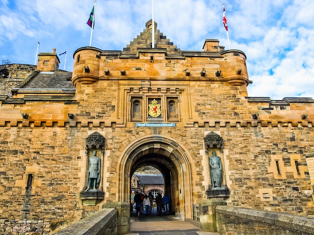 HDR Edinburgh kasteel in Schotland