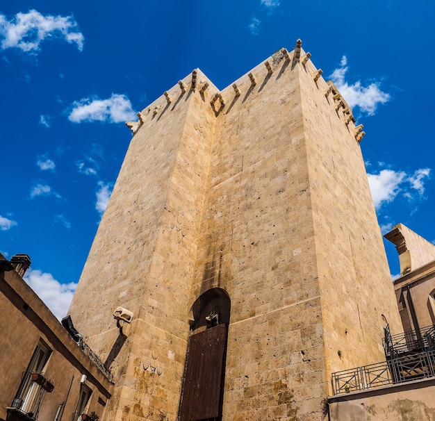 HDR Elephant tower in Cagliari