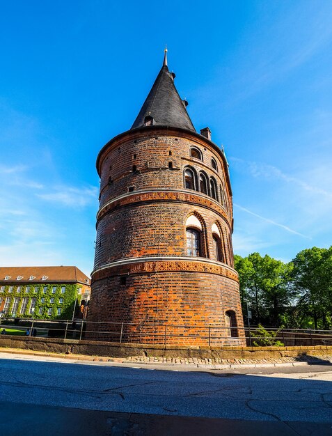 HDR Holstentor Holsten Gate in Luebeck