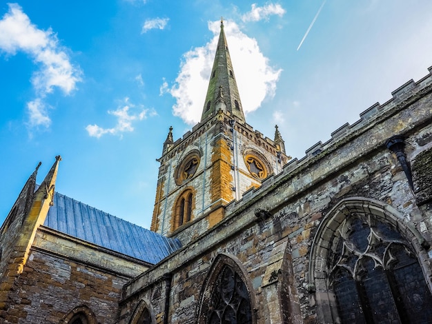 HDR Holy Trinity church in Stratford upon Avon