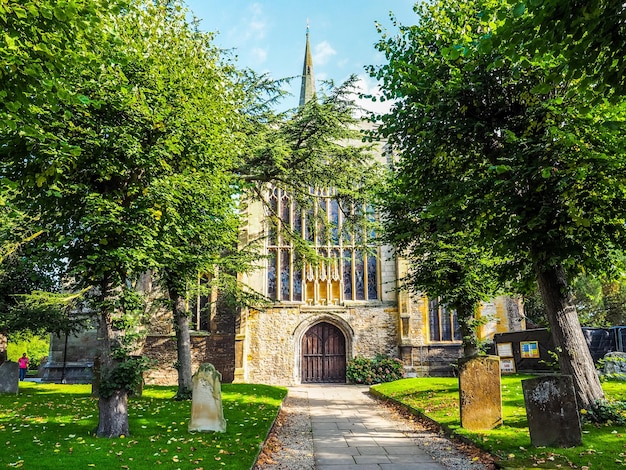 HDR Holy Trinity-kerk in Stratford upon Avon