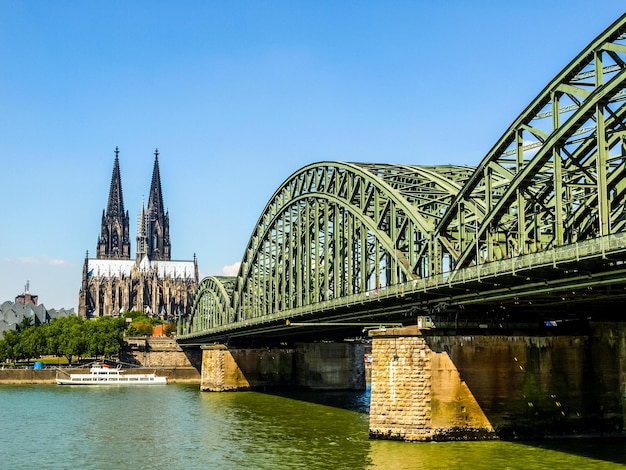 Rhein 강에서 HDR Koeln 파노라마