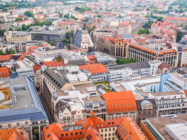 HDR Leipzig aerial view