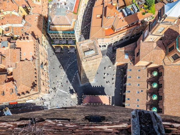 Hdr luchtfoto van bologna