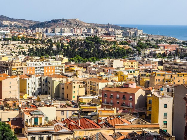 HDR Luchtfoto van Cagliari