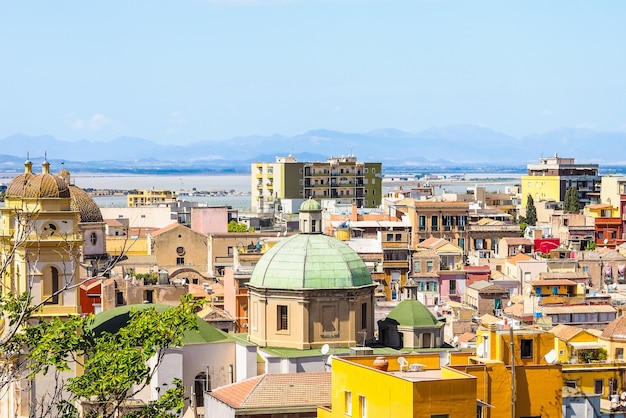 HDR Luchtfoto van Cagliari