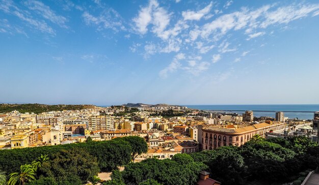 HDR Luchtfoto van Cagliari