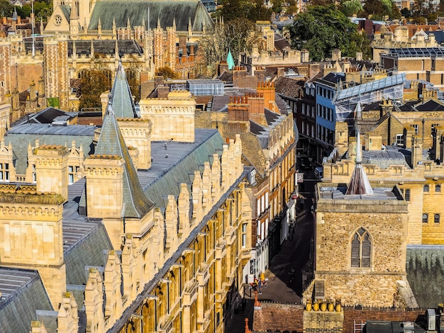 HDR Luchtfoto van Cambridge