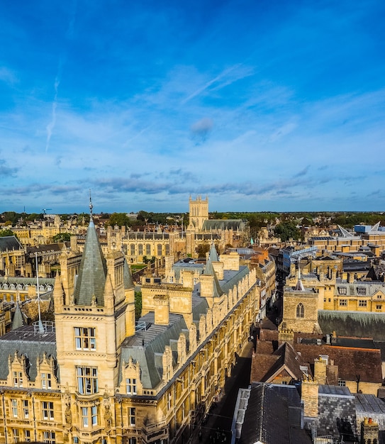 HDR Luchtfoto van Cambridge