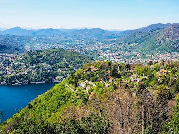 Foto hdr luchtfoto van como