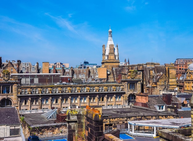 HDR Luchtfoto van Glasgow