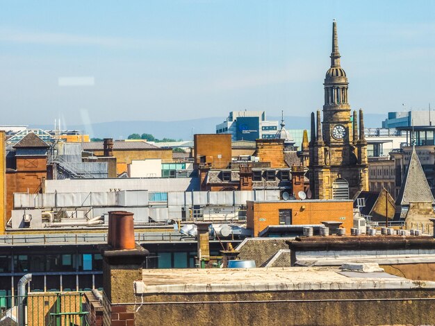 HDR Luchtfoto van Glasgow