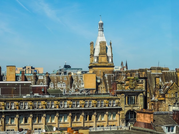 Hdr luchtfoto van glasgow