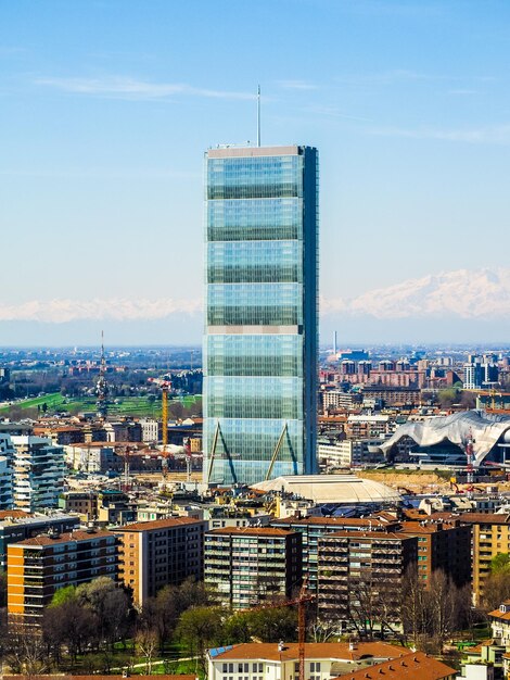 Foto hdr milano vista aerea