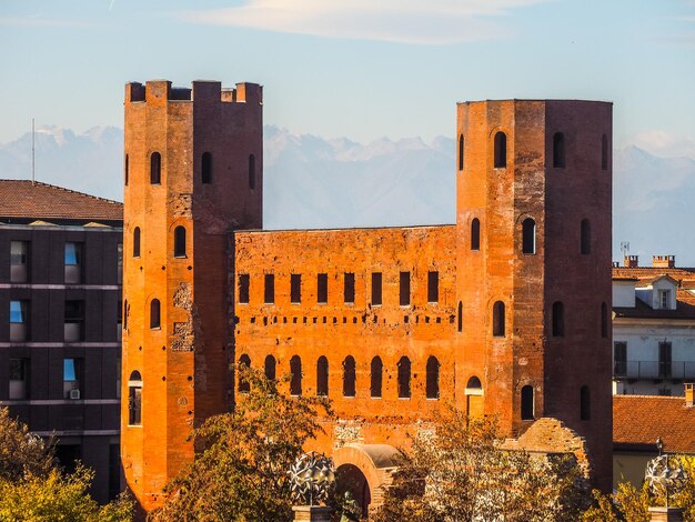 HDR Porta Palatina Palatine Gate in Turin