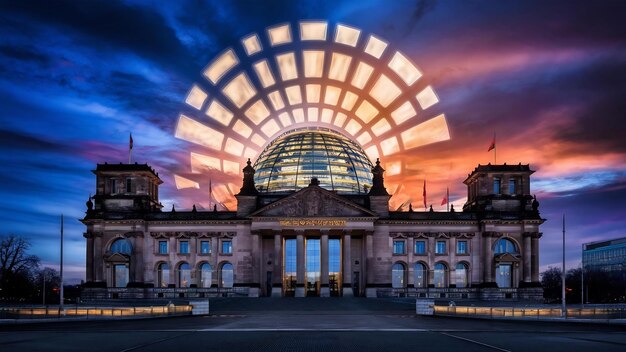 Photo hdr reichstag in berlin