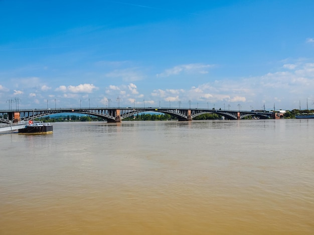 HDR Rhine river in Mainz