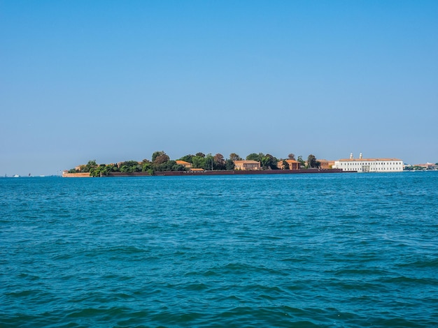 Hdr san servolo island in venice