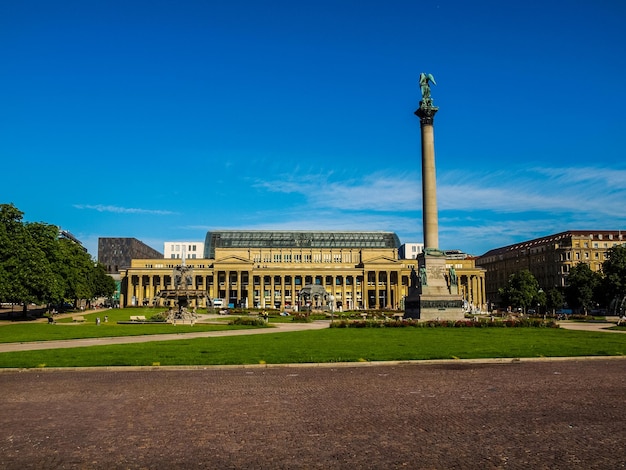 HDR Schlossplatz 성 광장 슈투트가르트