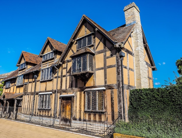 Hdr shakespeare-geboorteplaats in stratford upon avon