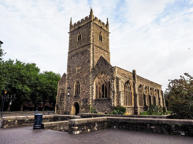 HDR St Peter ruined church in Bristol