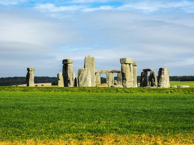 HDR Stonehenge monument in Amesbury