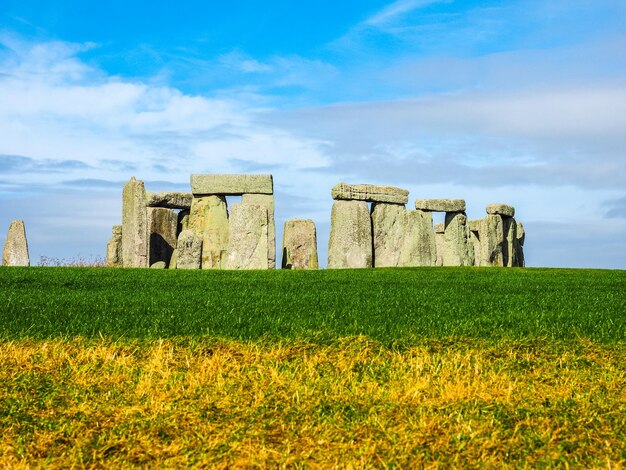 HDR Stonehenge monument in Amesbury