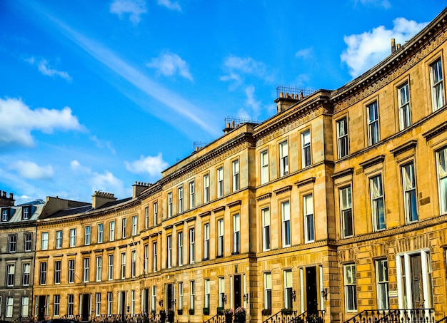 HDR Terraced Houses in Glasgow