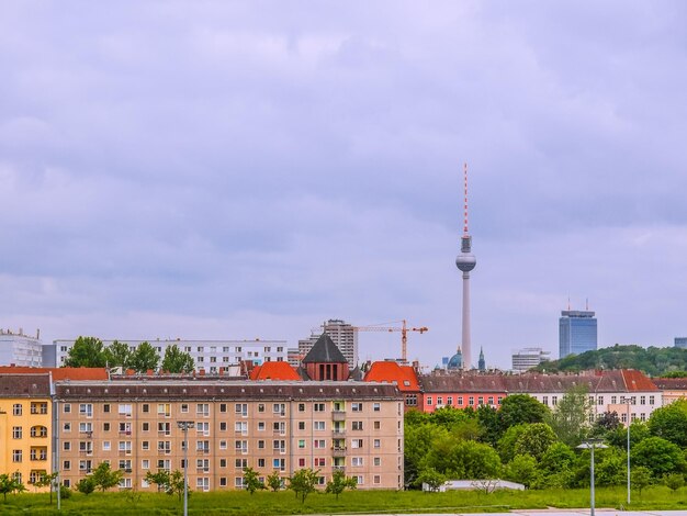 Hdr-tv-toren in berlijn