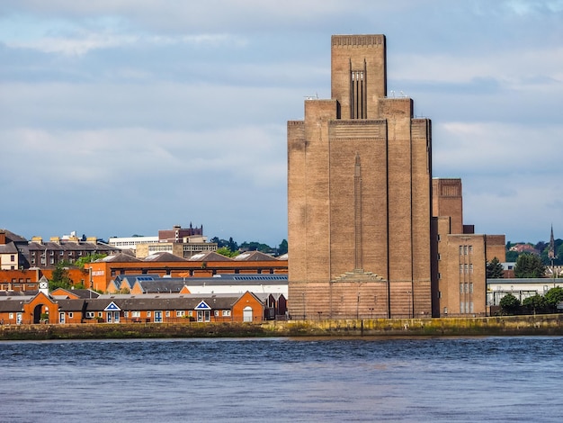 HDR View of Birkenhead in Liverpool