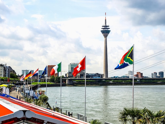 HDR View of Duesseldorf Germany