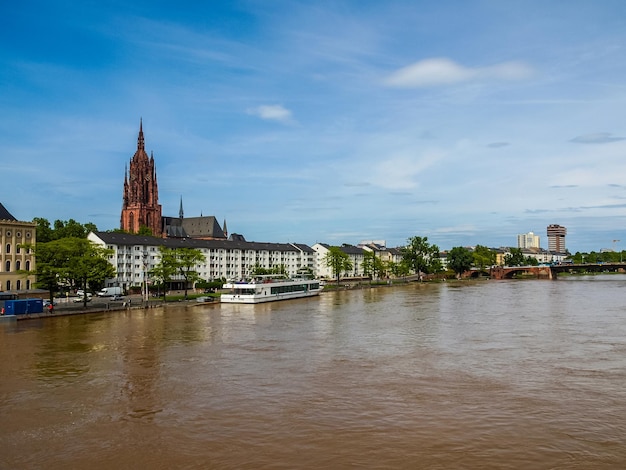 Hdr vista di francoforte in germania