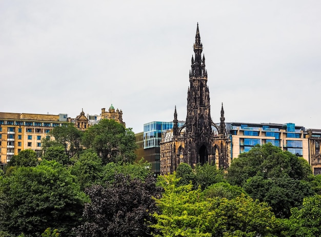 HDR Walter Scott monument in Edinburgh