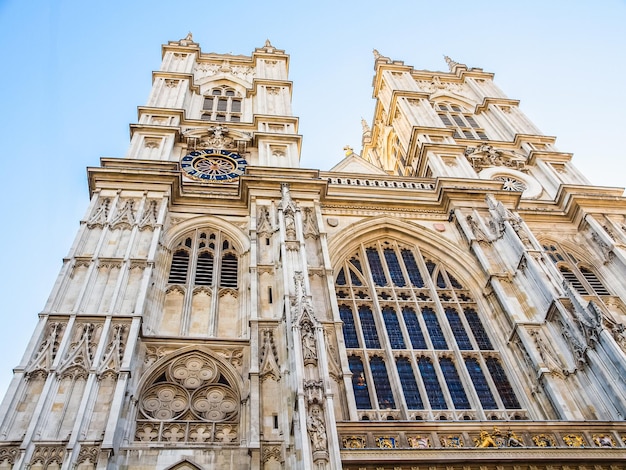 HDR Westminster Abbey church in London